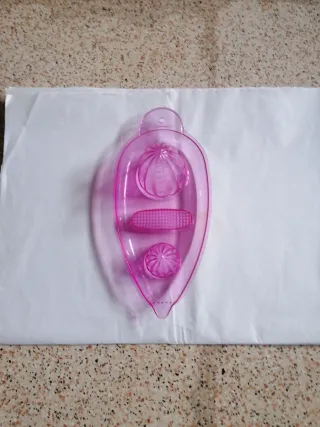 Spremiagrumi manuale in plastica rosa