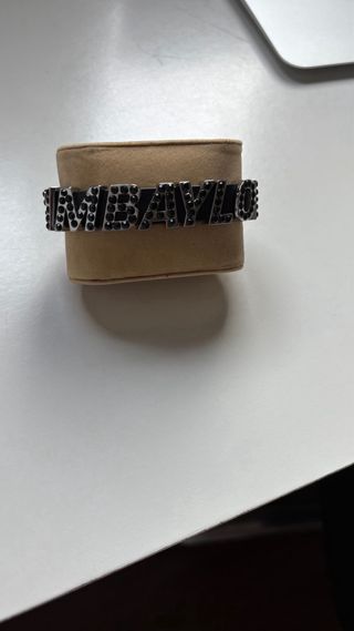 Pulsera Bimba y Lola Negra Brillantes