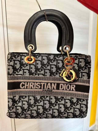 Borsa Lady Dior Tessuto Dior