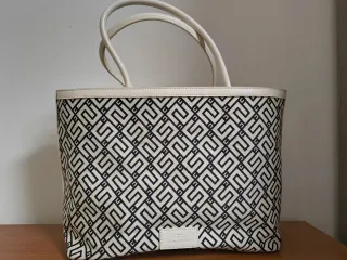 Borsa Elisabetta Franchi Beige e Nera