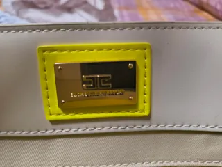 Borsa Elisabetta Franchi Beige e Nera