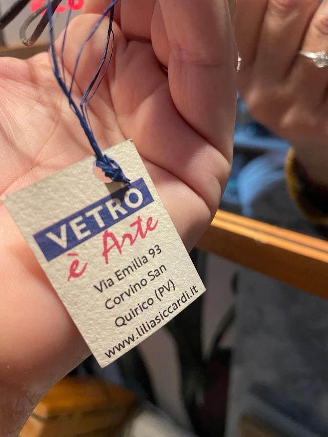 Ciondolo rotondo oro e verde