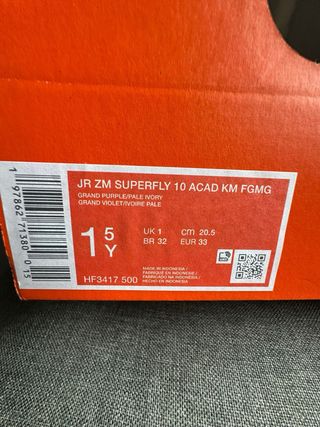 Botas fútbol niño Nike Mbappe T.33