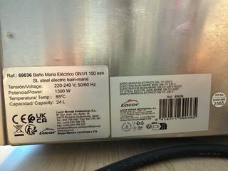 Baño María eléctrico para Hostelería.  Lacor