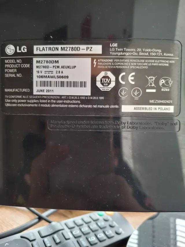 TV LG 27 LED Full HD Monitor TV