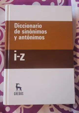 Diccionario de sinónimos y antónimos