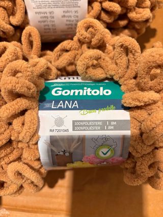Ovillos Gomitolo Lana 8m 100% Pol. , grosor 8mm