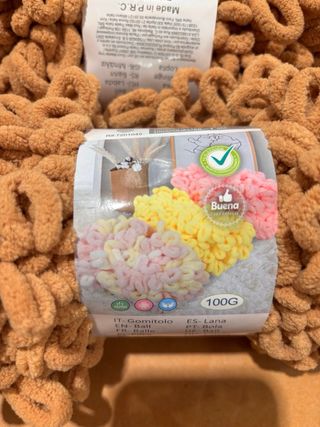 Ovillos Gomitolo Lana 8m 100% Pol. , grosor 8mm