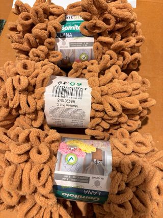 Ovillos Gomitolo Lana 8m 100% Pol. , grosor 8mm