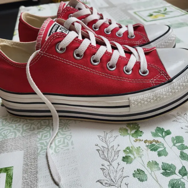 Zapatillas Converse Rojas Plataforma