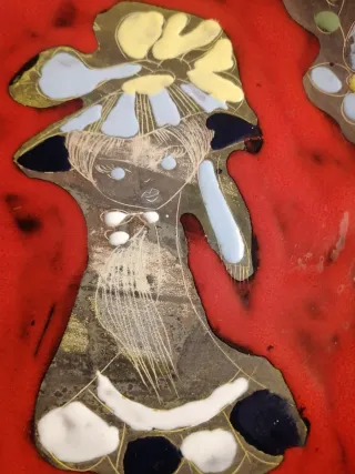 Piatto decorativo fatto a mano