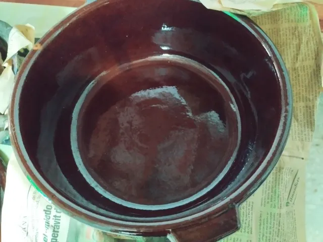 Casseruola grande in terracotta