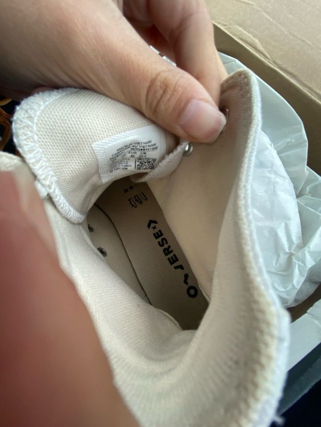 Converse blancas plataforma