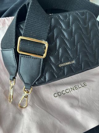 Bolso Coccinelle Negro Acolchado