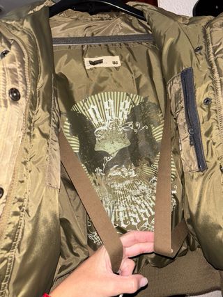 Chaquetón de plumas GAS verde militar