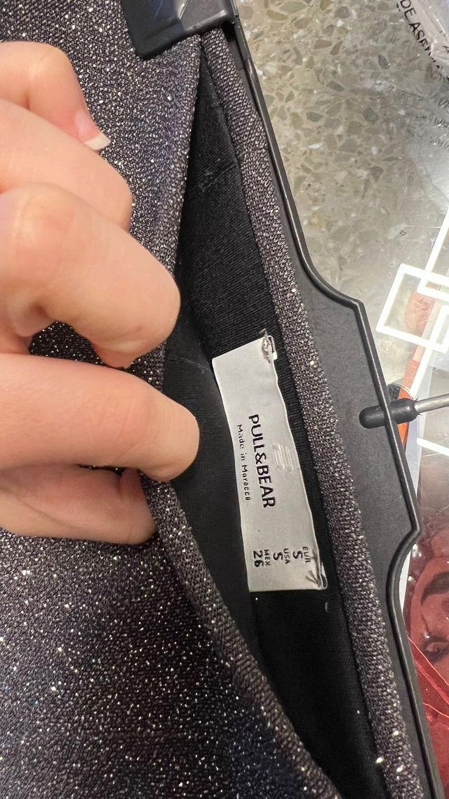 Conjunto Falda y Top Brillante Mujer Talla XS/S