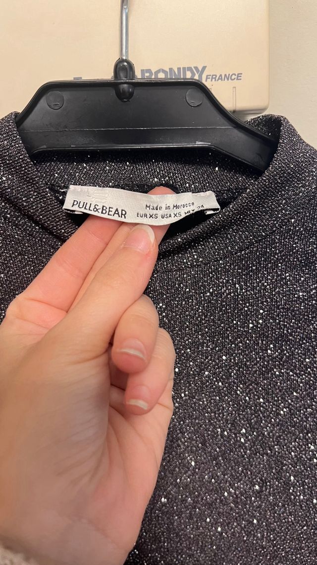 Conjunto Falda y Top Brillante Mujer Talla XS/S