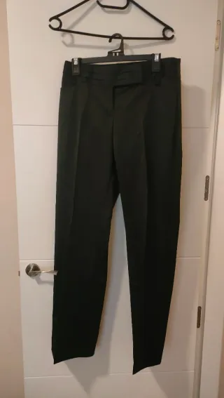 Pantalón vestir Massimo Dutti negro