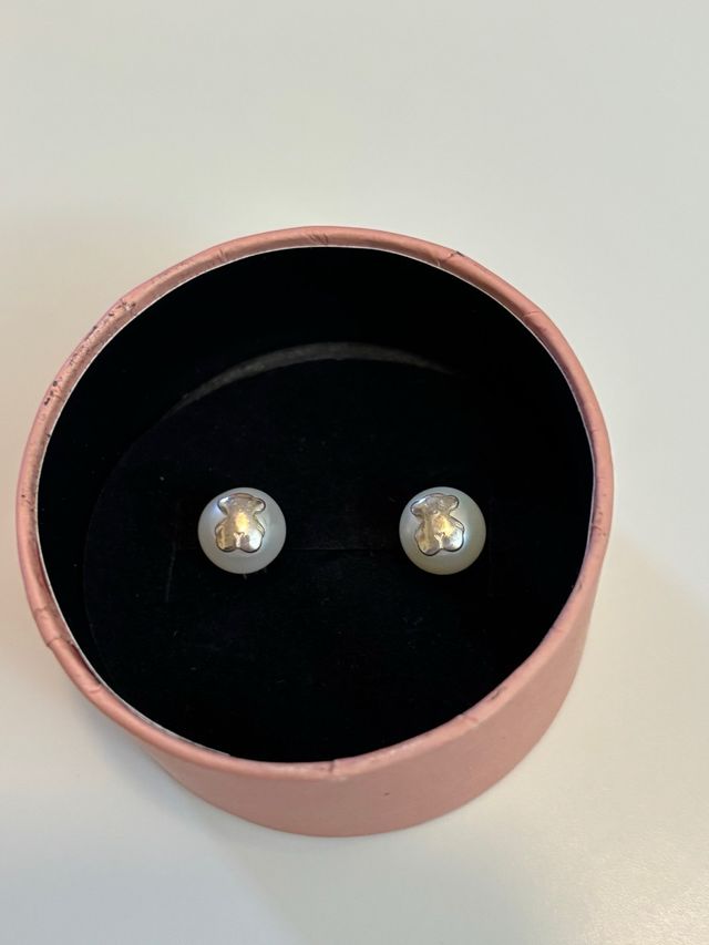 Pendientes Tous Perla y Plata