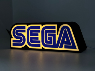Caja de Luz Logo Sega Impresa 3D
