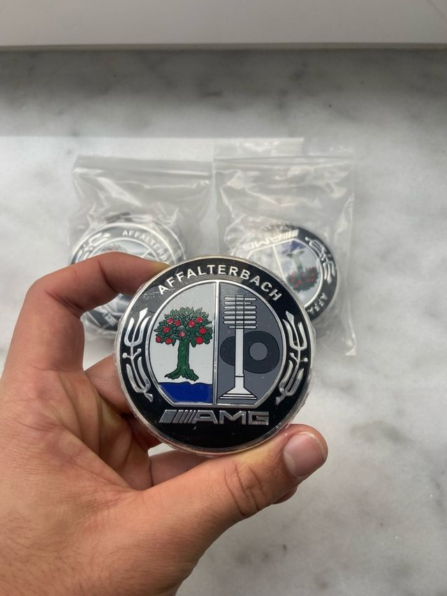 4 Tapabujes Mercedes Benz AMG 75mm