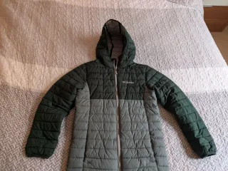 Cazadora Columbia verde y gris