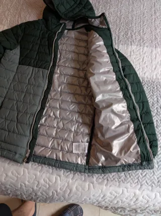 Cazadora Columbia verde y gris