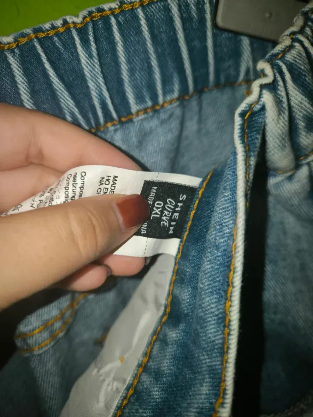 Pantalón vaquero mujer perlas