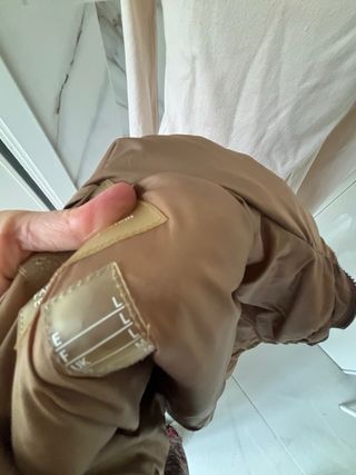 Plumífero Mango Marrón Largo