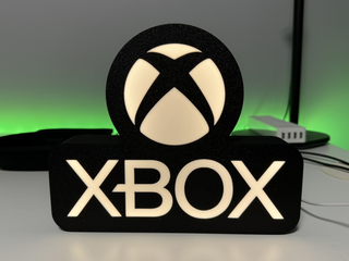 Luz LED Logo Xbox Impresión 3D