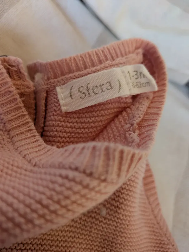 Pelele bebé Sfera rosa bordado