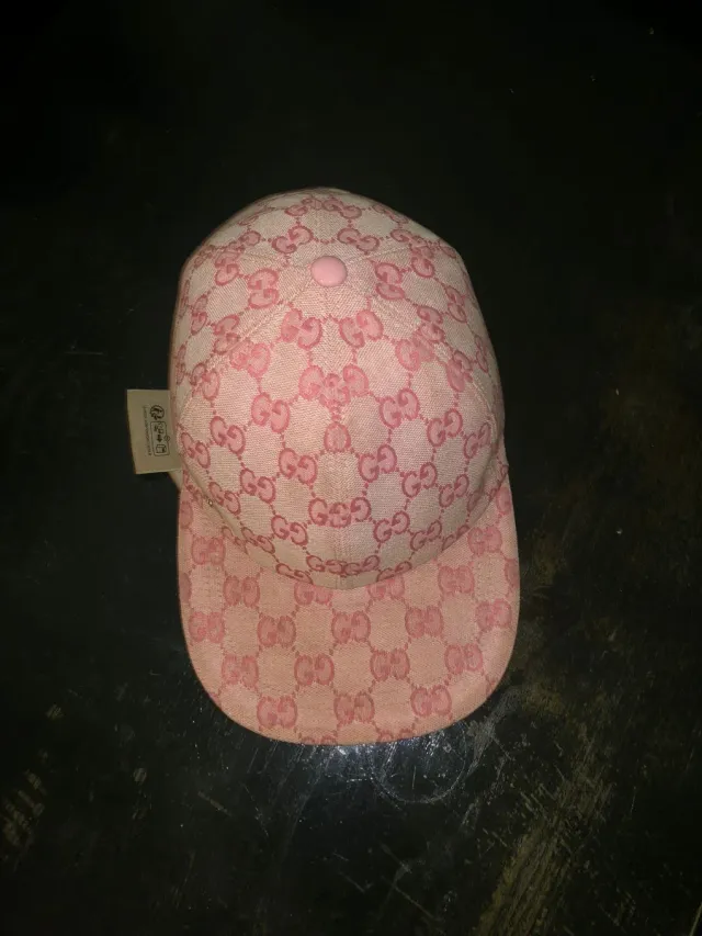 Berretto Gucci Rosa GG
