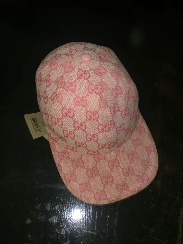 Berretto Gucci Rosa GG