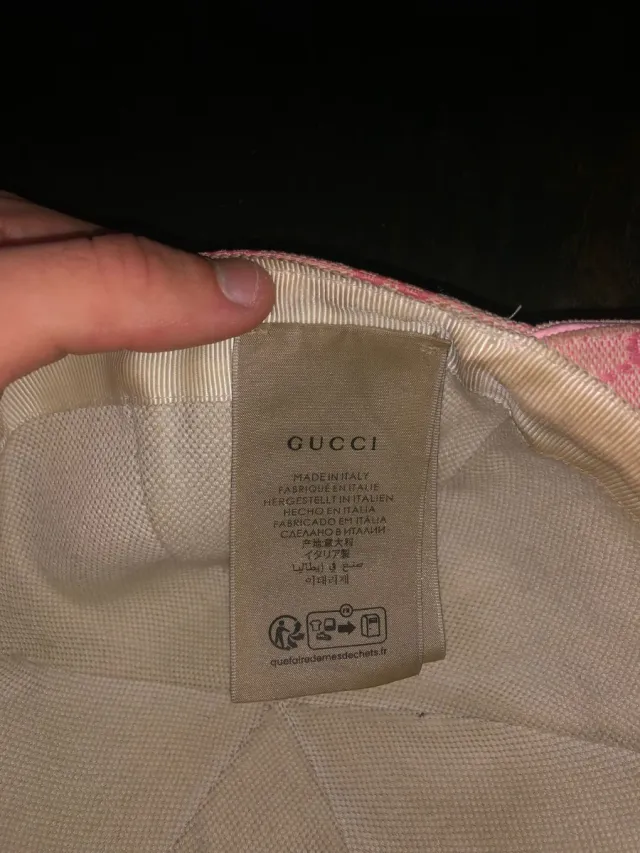 Berretto Gucci Rosa GG