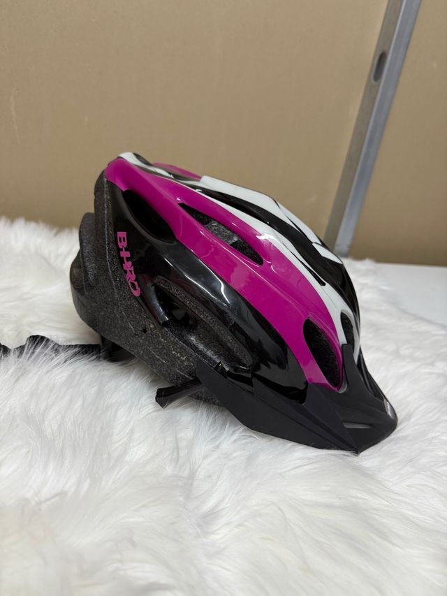 Casco de Bicicleta B+PRO Rosa y Negro