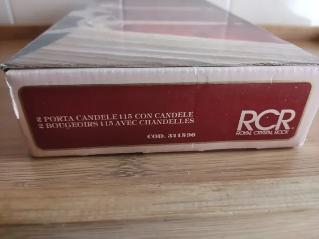 2 CANDELABRO Royal Crystal Rock NUOVI