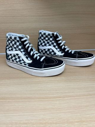 Vans cuadros SK8-Hi plataforma