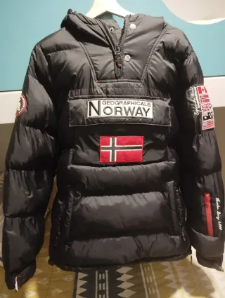 Abrigo Geographical Norway Negro