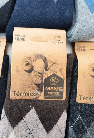 Calcetines Térmicos Lana Hombre Clazzy Talla 40-46