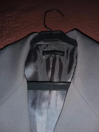 Traje chaqueta gris