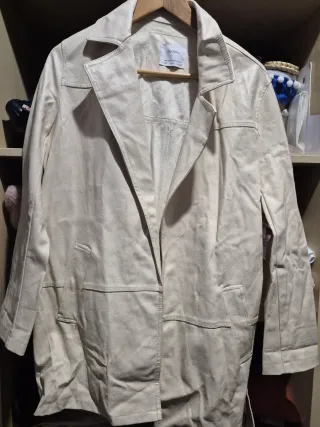 Chaqueta Bershka Beige Talla M