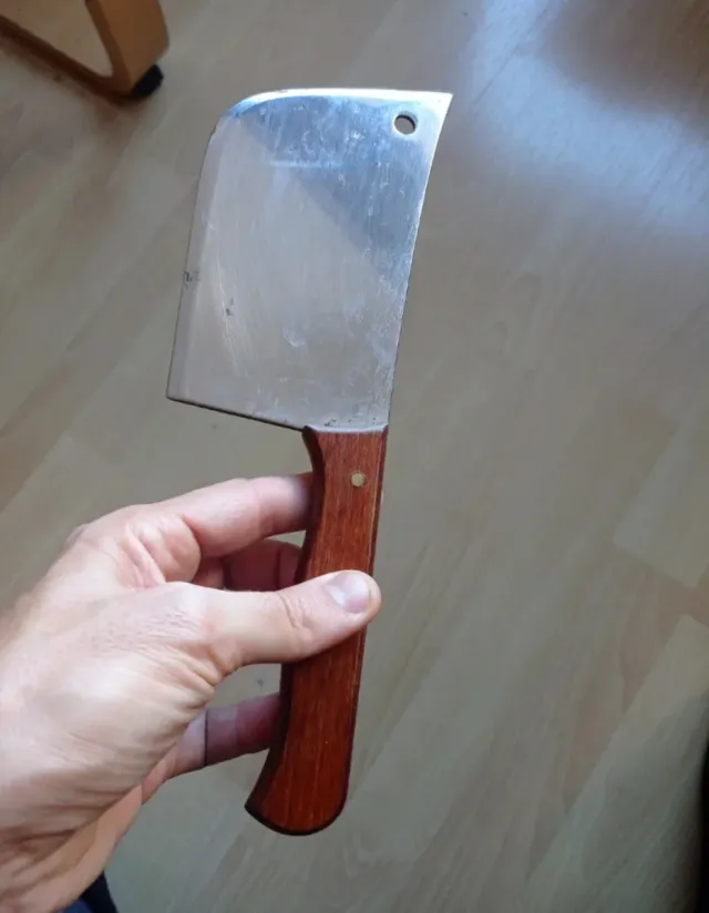 Cuchillo de cocina madera metal