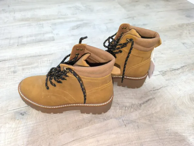 Botas Stradivarius Beige/Marrón