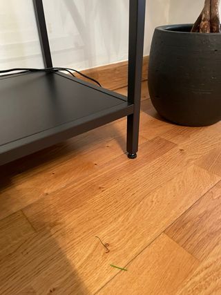 Estantería Ikea Metal y Cristal Negra