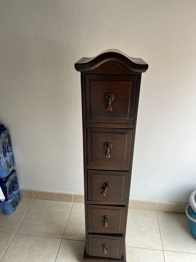 Cajonera de madera maciza 5 cajones