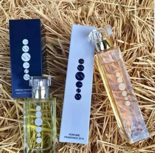 Perfume Scentos Dorado y Naranja