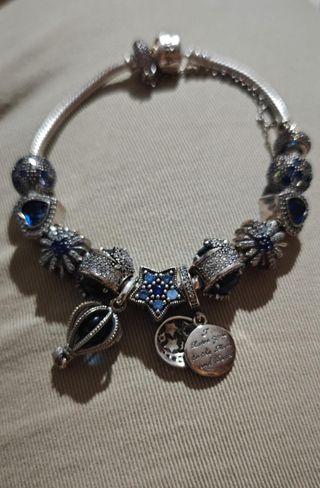 Bracciale Pandora argento s925 con 12 charms,donna