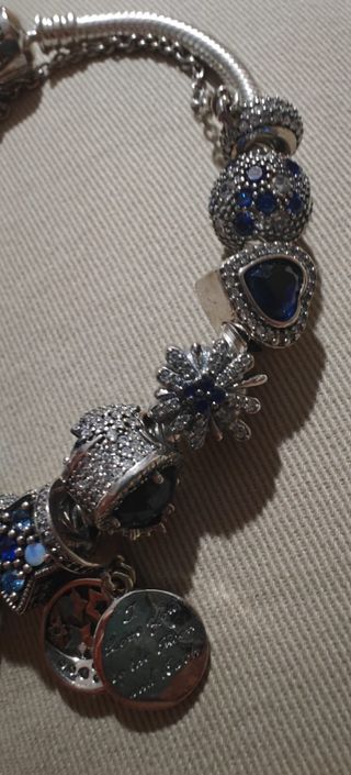 Bracciale Pandora argento s925 con 12 charms,donna