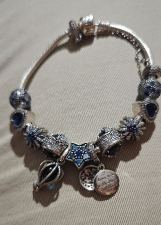 Bracciale Pandora argento s925 con 12 charms,donna