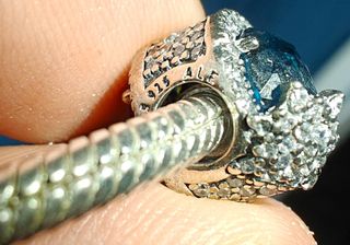 Bracciale Pandora argento s925 con 12 charms,donna